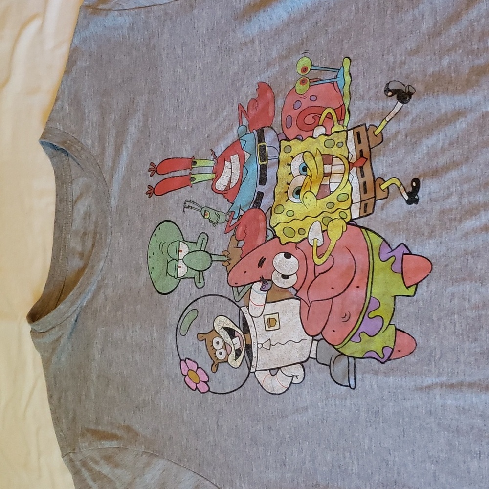 SpongeBob Gang Tee Tees Graphic Tee Vintage and Superb Condition - Picture 4 of 11
